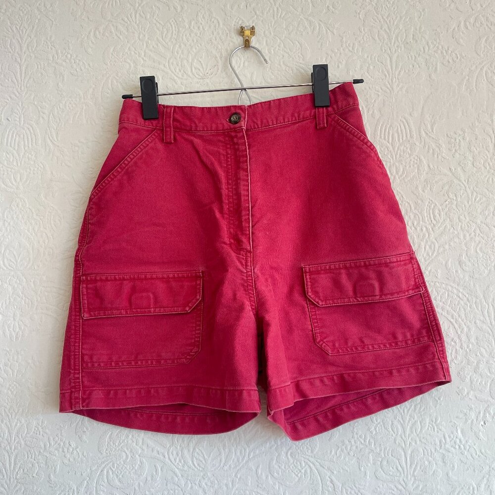 Vintage Marsh Landing petite red cargo gorpcore shorts